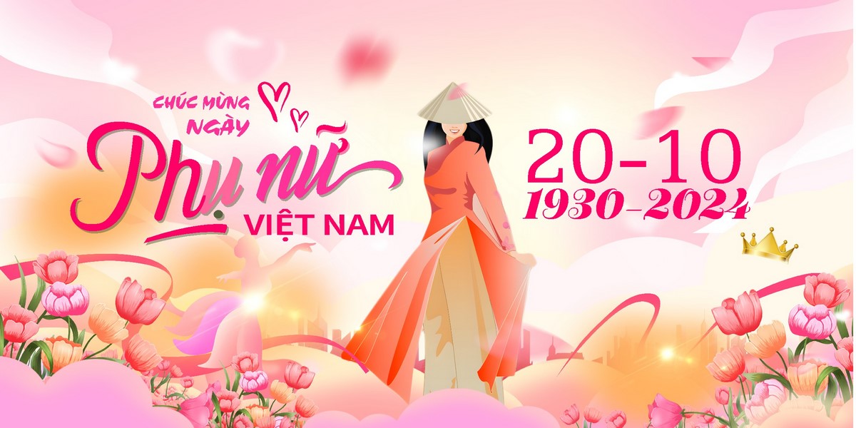 Banner chúc mừng ngày phụ nữ việt nam file CDR mẫu PN285