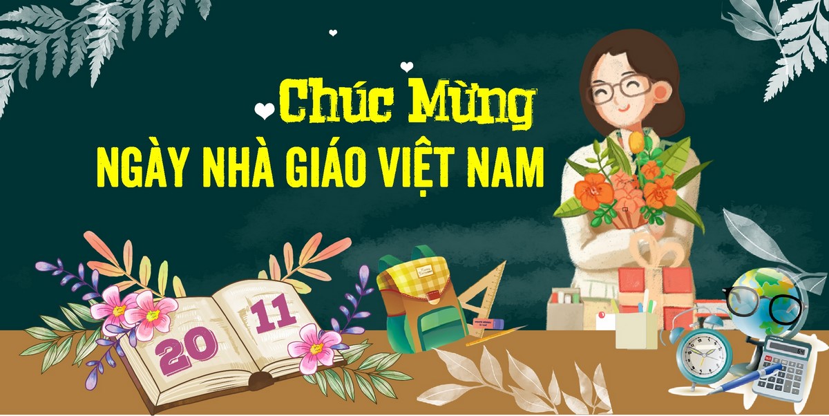 Phông nền tri ân thầy cô chào mừng Ngày Nhà Giáo Việt Nam 20.11 File Corel 10