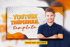 Ảnh thumb bìa youtube chủ đề giải trí file PSD mẫu Y114