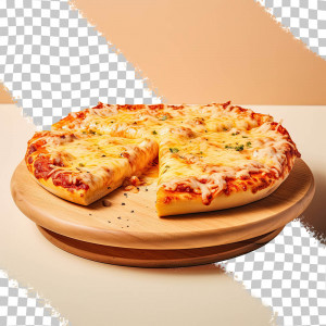 Hình minh họa bánh pizza nhân phô mai file PSD - mẫu số 568