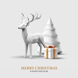 Hình ảnh con tuần lộc noel file vector mẫu BN329