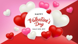 Banner ngày valentine trái tim tình yêu file vector mẫu số 188