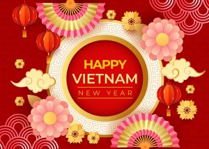 Backdrop chúc mừng năm mới file vector mẫu số 518