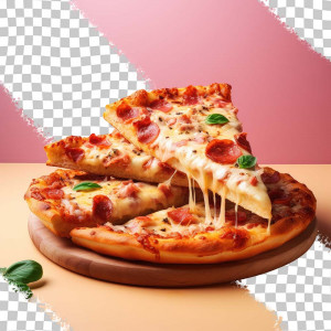 Hình minh họa Pizza phô mai tan chảy P68 file PSD