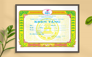 Mẫu giấy khen thưởng vinh danh học sinh giỏi File Corel 31