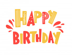 Bộ chữ typo happy birthday cách điệu file EPS và AI mẫu K42