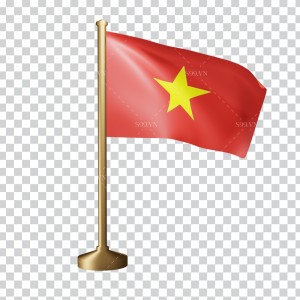 Ảnh cờ Việt Nam tung bay file PNG mẫu số 111