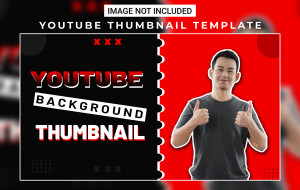 Ảnh thumb kênh youtube mẫu T51 file PSD