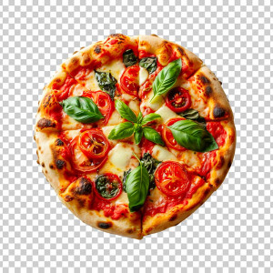 Hình minh họa bánh pizza phô mai file PSD - mẫu số 404