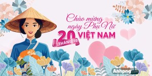 Banner chúc mừng ngày phụ nữ việt nam file CDR mẫu PN293