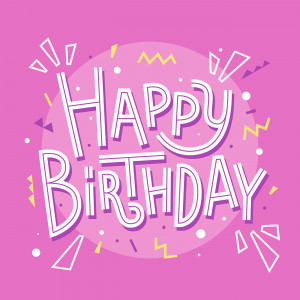 Bộ chữ typo happy birthday file EPS và AI mẫu K90