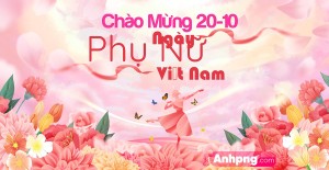 Banner chúc mừng ngày phụ nữ việt nam file CDR mẫu PN283