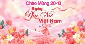 Banner chúc mừng ngày phụ nữ việt nam file CDR mẫu PN283