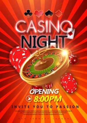 Poster trò chơi casino file PSD mẫu T22