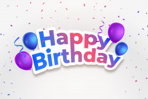 Bộ chữ typo happy birthday file EPS và AI mẫu K180