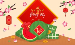 Backdrop tết nguyên đán file vector mẫu 25R1717