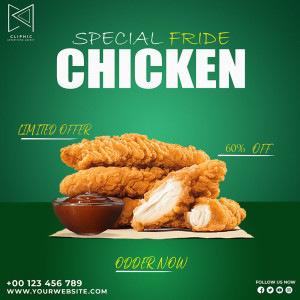 Poster quảng cáo gà rán KFC file PSD mẫu GR65