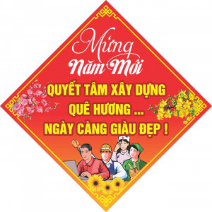 Phướn mừng Đảng mừng xuân 2024 file CDR mẫu D177