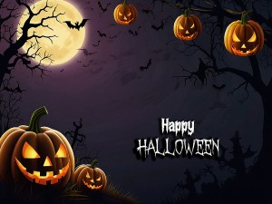 Background lễ hội halloween kinh dị file PSD mẫu MB217