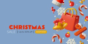 Banner ưu đãi dịp noel file vector mẫu số 127