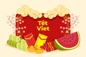 Banner tết nguyên đán file vector mẫu 25R585