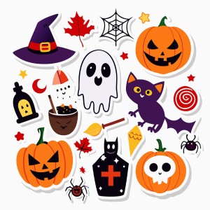 Hình minh họa nhân vật trang trí lễ hội halloween file EPS và AI mẫu MB92