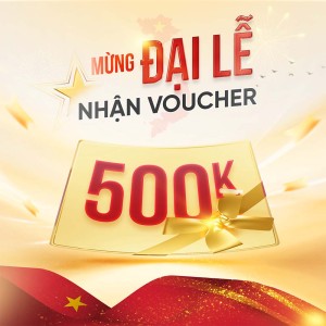 Banner voucher mừng ngày đại lễ file PSD mẫu số 211