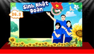 Backdrop đoàn thanh niên Hồ Chí Minh File corel 6