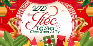 Background tiệc tất niên file CDR mẫu OC418