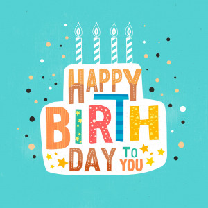 Bộ chữ typo happy birthday mềm mại file EPS và AI mẫu K152