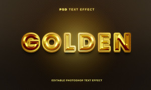 Hiệu ứng text gold file PSD mẫu HU31