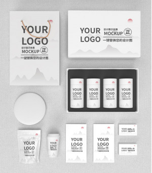 Mockup bao bì sản phẩm trà mẫu T22 PSD