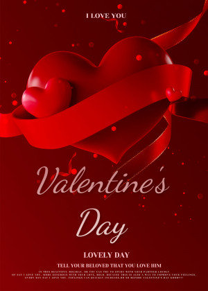 Poster ngày lễ tình nhân Valentine 18 file PSD