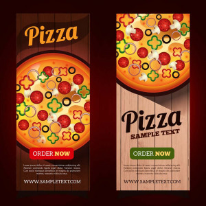 Poster quảng cáo bánh Pizza K137 file Ai và EPS