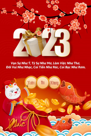 Poster chúc mừng năm mới mẫu T103 EPS