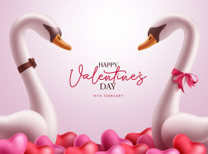 Ảnh nền ngày lễ tình nhân Valentine P02 file EPS