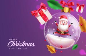 Banner ông già noel dịp giáng sinh file vector mẫu số 268