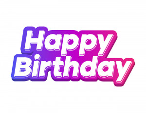 Bộ chữ typo happy birthday file EPS và AI mẫu K26