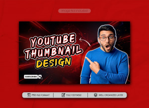 Ảnh thumb bìa youtube chủ đề giải trí file PSD mẫu Y56