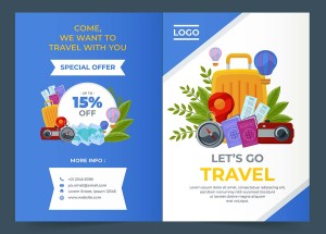 Poster quảng bá du lịch file vector mẫu DH282