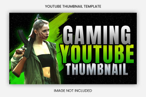 Ảnh thumb bìa kênh youtube chủ đề game bắn súng file PSD mẫu G70