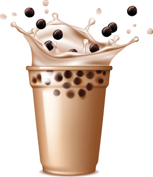 Hình ảnh minh họa cốc trà sữa file EPS và AI mẫu TS004