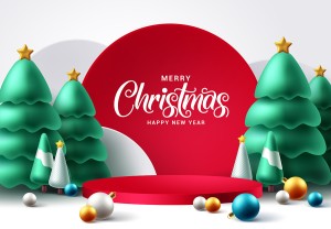 Background nhận quà dịp noel file vector mẫu BN208