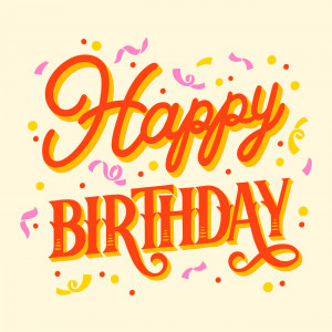 Bộ chữ typo happy birthday mềm mại file EPS và AI mẫu K163