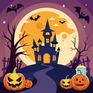 Background lễ halloween kinh dị file EPS và AI mẫu MB64