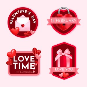 Hình minh họa biểu tưởng valentine ngọt ngào file vector mẫu số 267