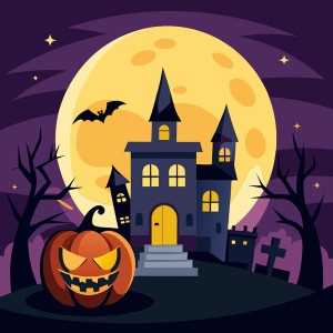 Background ngày lễ halloween file EPS và AI mẫu MB1