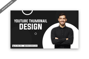 Ảnh thumb bìa kênh youtube file PSD mẫu G52