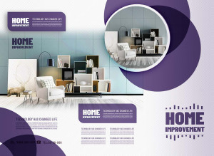 Brochure thiết kế nhà chung cư file PSD mẫu D49