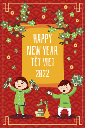 Poster tết cổ truyền năm 2024 mẫu K78 file EPS và AI